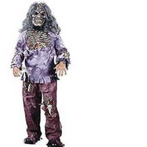 Complete Zombie Halloween Costume 8/10 Scary 3 Pc Shirt Pants Mask 3-D Boys
